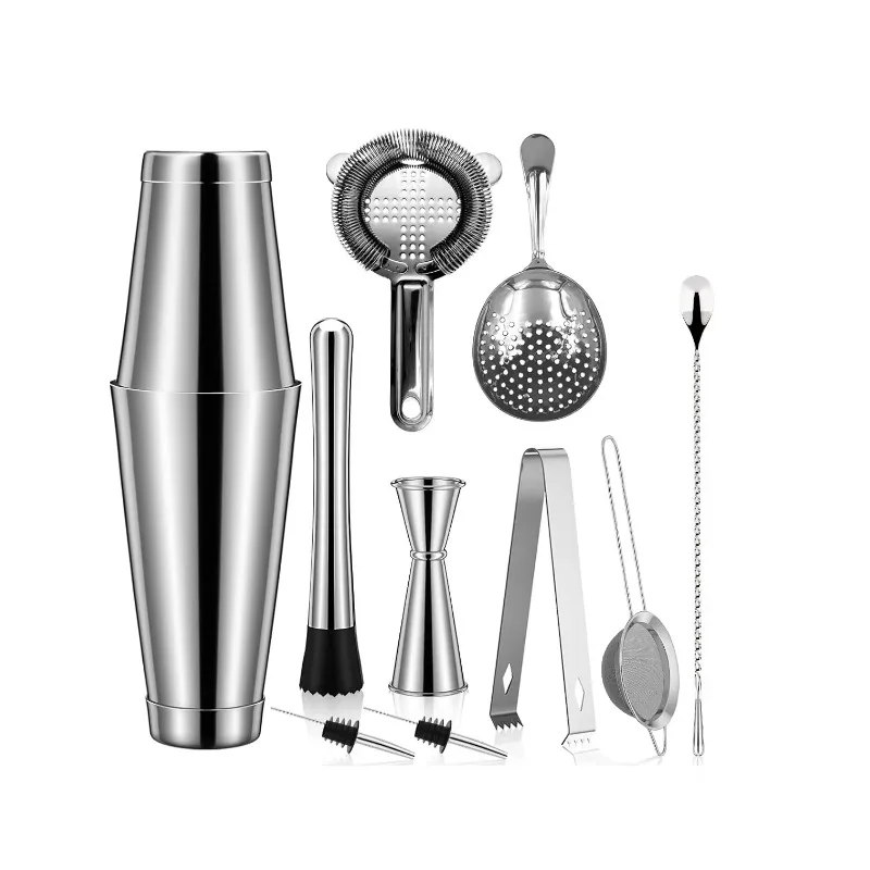 Boston Shaker Set - Набор бармена из 10 предметов: индивидуальный