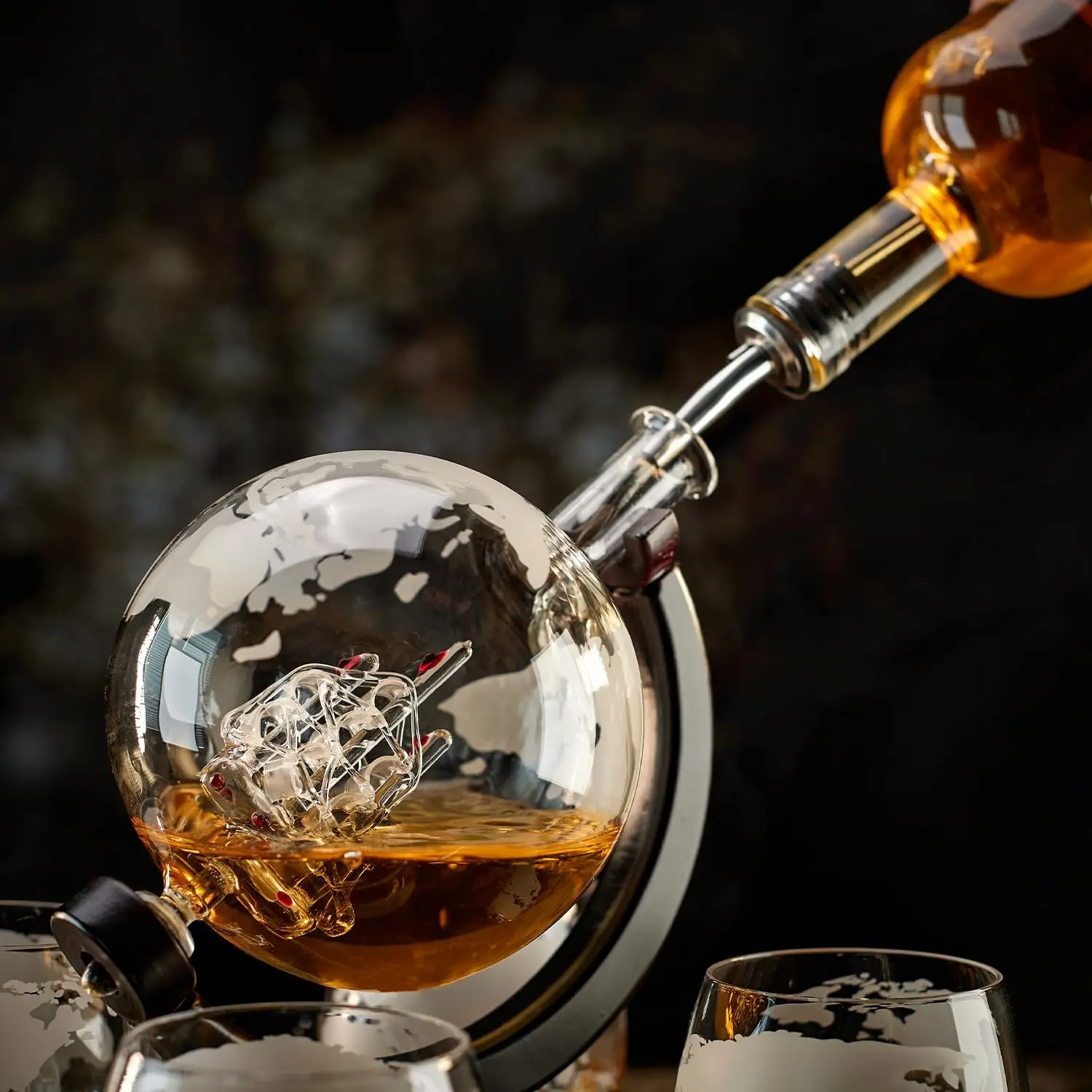 Креативный стеклянный графин N – обзор и цена Decanter Globe Set
